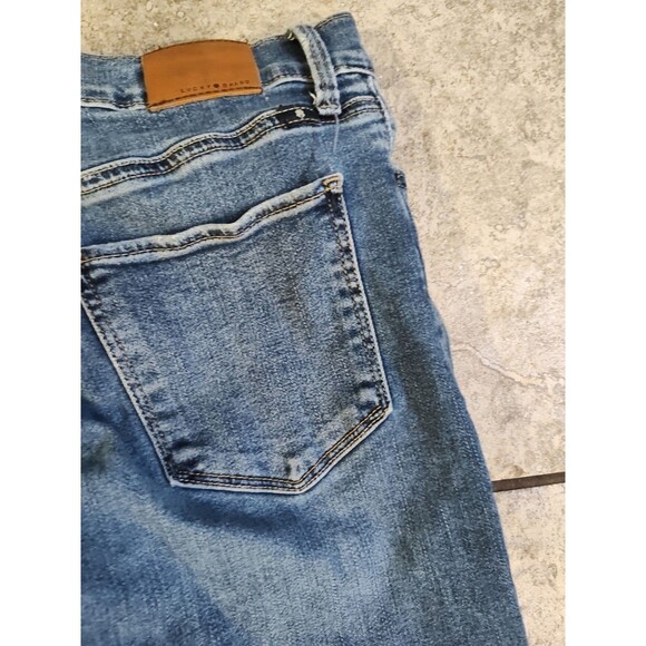 Lucky Brand Brooke Legging Jeans Womens 2 26 Ankle Distressed Blue Stretch Denim - Picture 6 of 15